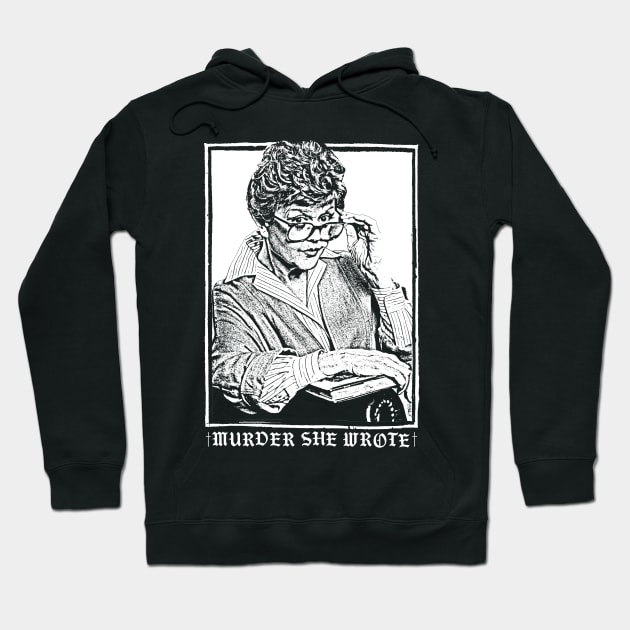 Murder She Wrote ∆∆ Vintage Look Original Design Hoodie by DankFutura